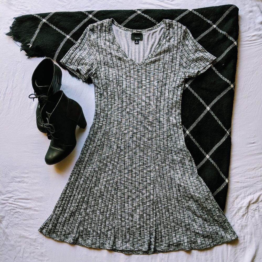 *GONE* Lumiere Gray Knit Dress